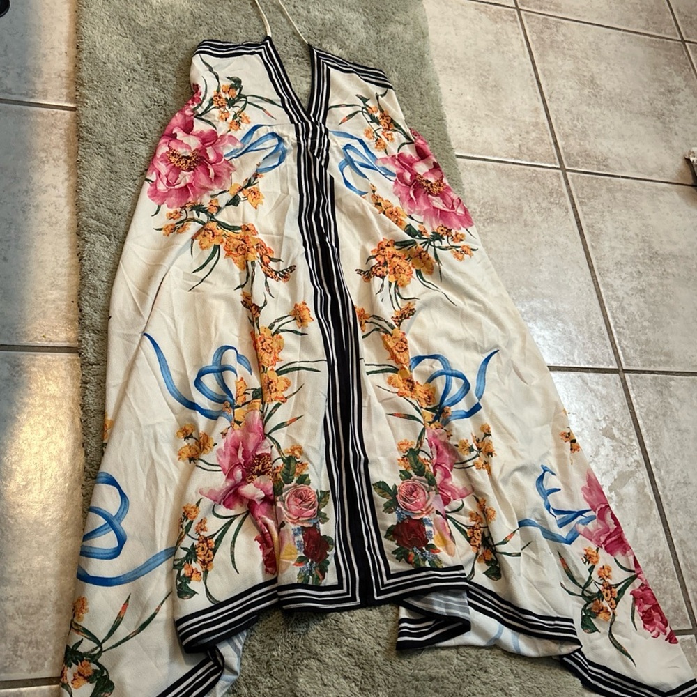 Floral Elegance Long Sleeve Dress